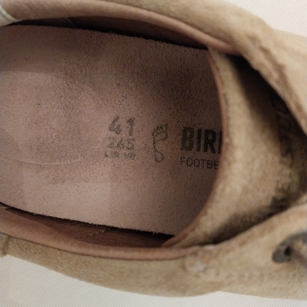 Women's Birkenstock Tan Suede Sneakers - Picture 4 of 6
